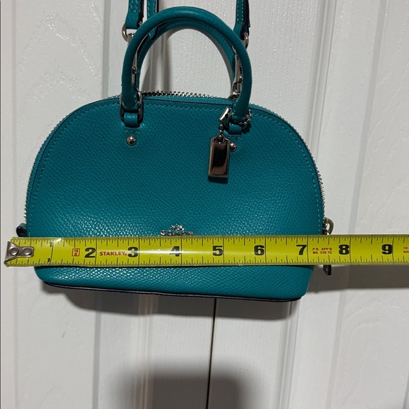 Coach NWOT Turquoise Micro Mini Sierra Crossbody - Picture 4 of 6